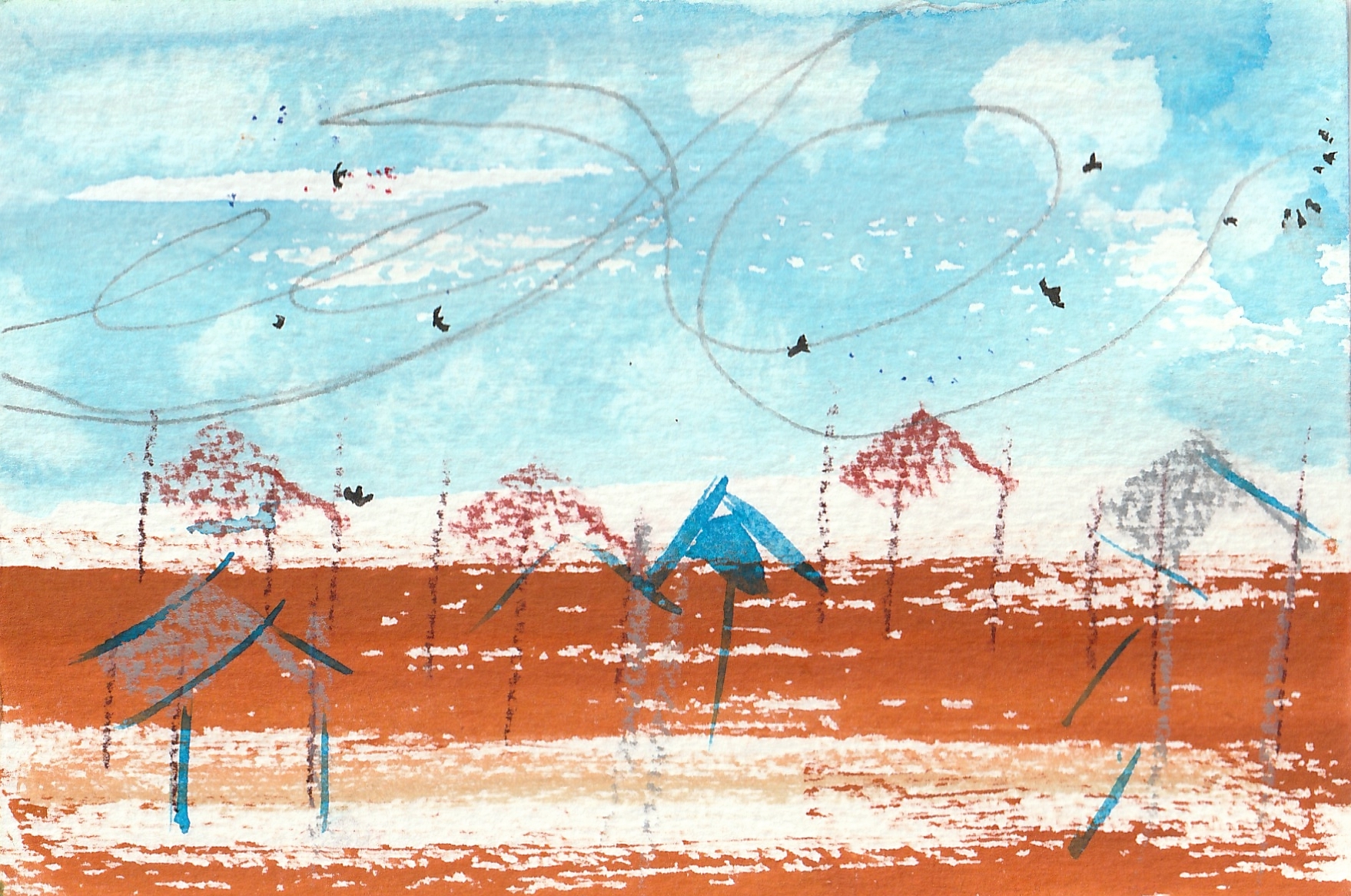 Birds over the Mekong VIII
